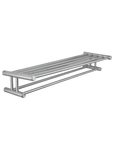 Série ROMA - Étagère porte-serviette en ACIER INOX YDABLE AISI 304 satiné 600 mm