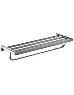 Série VERONA BRILLANT - Porte-serviettes avec barr e inférieure en ACIER INOXYDABLE AISI 30 4
