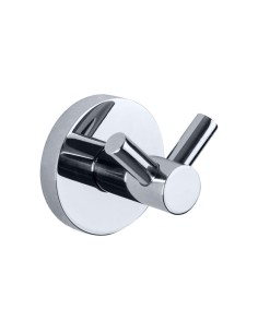 Série NIZA BRILLANT - Patère double en ACIER INOXY DABLE AISI 304 brillant