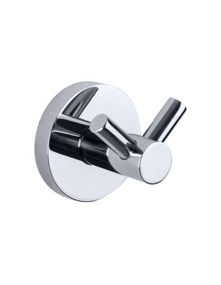 Série NIZA BRILLANT - Patère double en ACIER INOXY DABLE AISI 304 brillant