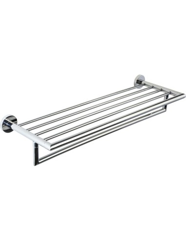 Série NIZA BRILLANT - Porte-serviette double en AC IER INOXYDABLE AISI 304