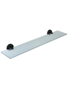 Série NIZA NOIR - Étagère en verre et en ACIER INO XYDABLE AISI 304