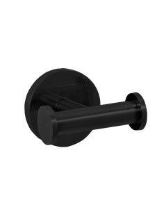 Série NIZA NOIR - Double patère acier inoxydable AISI 304