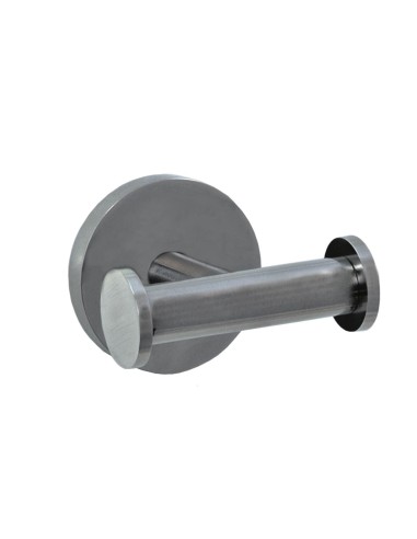 Série NIZA SATINÉ - Double patère acier inoxydable AISI 304