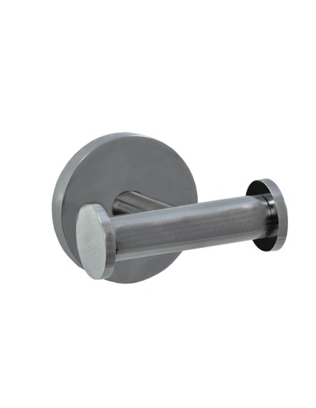 Série NIZA SATINÉ - Double patère acier inoxydable AISI 304