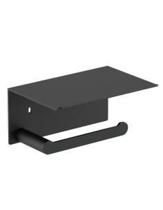Porte-rouleau papier toilette (WC) en ACIER INOXYD ABLE AISI 304 noir