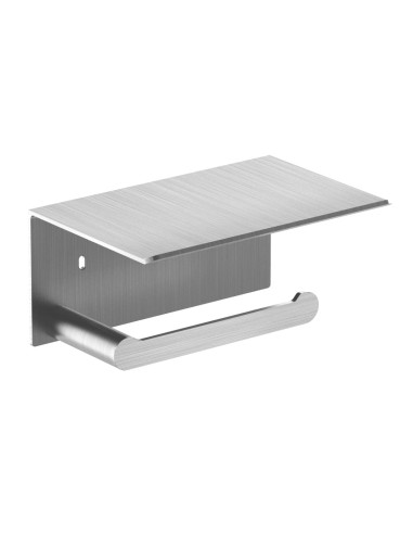 Porte-rouleau papier toilette (WC) en ACIER INOXYD ABLE AISI 304 satiné