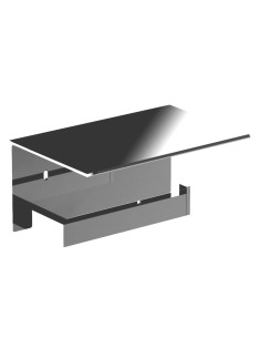Porte-rouleau papier toilette (WC) en ACIER INOXYD ABLE AISI 304 brillant