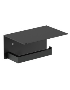 Porte-rouleau papier toilette (WC) en ACIER INOXYD ABLE AISI 304 noir