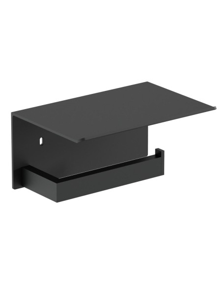 Porte-rouleau papier toilette (WC) en ACIER INOXYD ABLE AISI 304 noir