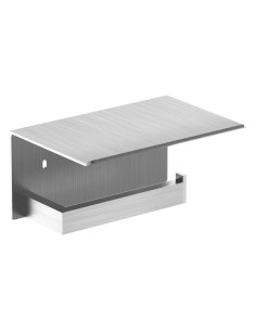 Porte-rouleau papier toilette (WC) en ACIER INOXYD ABLE AISI 304 satiné