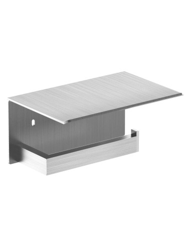 Porte-rouleau papier toilette (WC) en ACIER INOXYD ABLE AISI 304 satiné