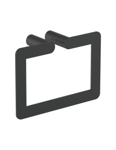 Série VERONA NOIR - Porte-serviette en ACIER INOXY DABLE AISI 304