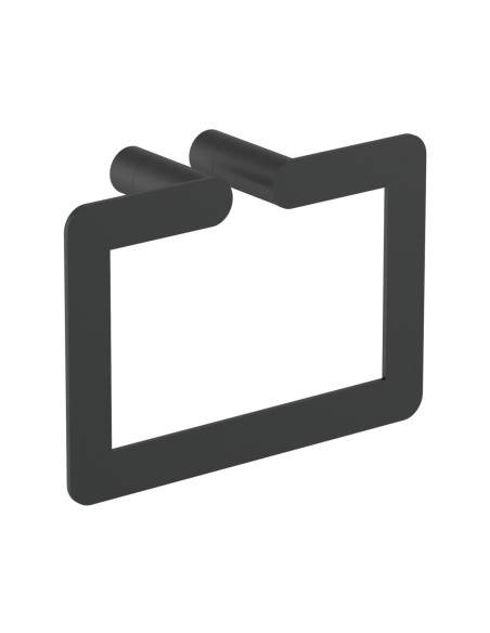 Série VERONA NOIR - Porte-serviette en ACIER INOXY DABLE AISI 304