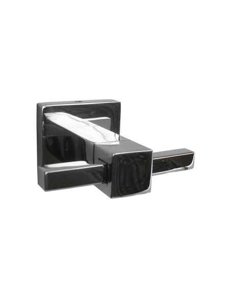 Série BARCELONA - Double patère en ACIER INOXYDABL E AISI 304 brillant