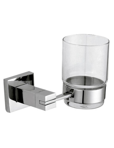 Série BARCELONA - Porte-brosse à dents et support  en ACIER INOXYDABLE AISI 304 brillant
