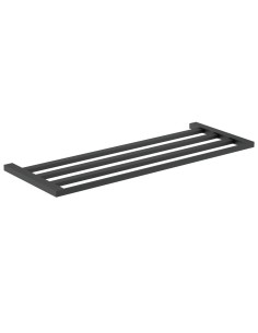 Série CORINTO NOIR - Étagère porte-serviette en AC IER INOXYDABLE AISI 304