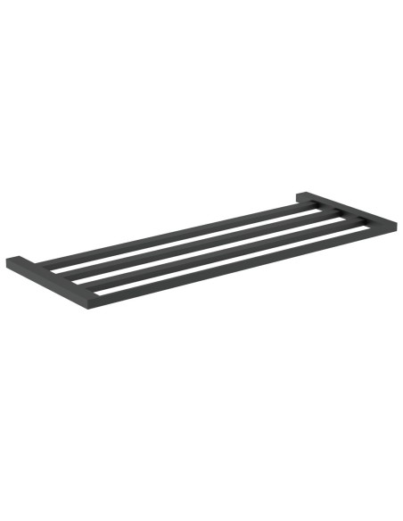 Série CORINTO NOIR - Étagère porte-serviette en AC IER INOXYDABLE AISI 304