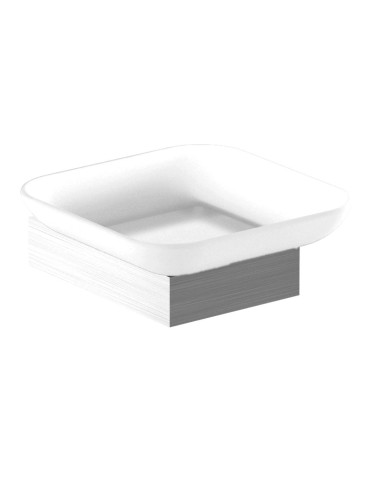 Série CORINTO SATINÉ - Porte-savon en ACIER INOXYD ABLE AISI 304