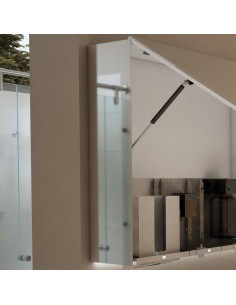 Espejo plata Miralite para LATERAL de muebles tras espejo