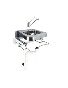 Kit de toilettes ergonomiques, avec supports, acce ssoires et robinet à levier