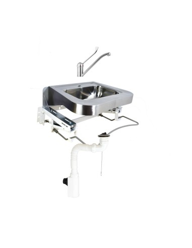 Kit de toilettes ergonomiques, avec supports, acce ssoires et robinet à levier