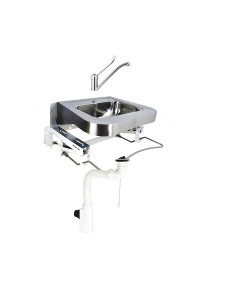 Kit de toilettes ergonomiques, avec supports, acce ssoires et robinet à levier
