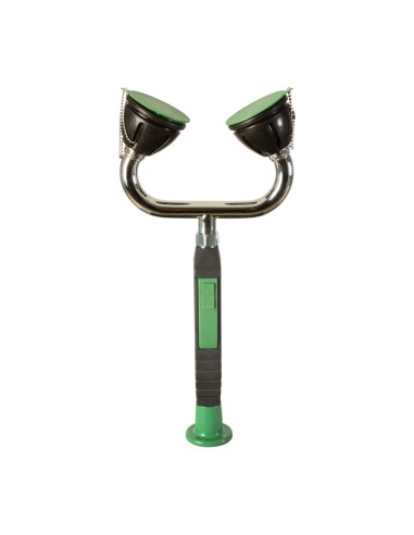 Double douchette lave-yeux d'urgence amovible sur  table