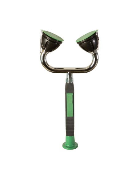 Double douchette lave-yeux d'urgence amovible sur  table