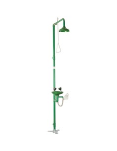 Douche et lave-yeux d'urgence, vasque en POLYPROPY LÈNE