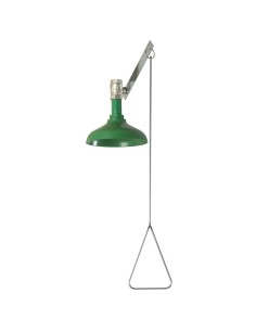 Douche d'urgence verticale, manuelle, vasque en PO LYPROPYLÈNE