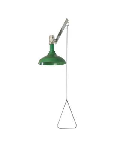 Douche d'urgence verticale, manuelle, vasque en PO LYPROPYLÈNE