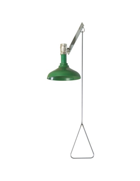Douche d'urgence verticale, manuelle, vasque en PO LYPROPYLÈNE