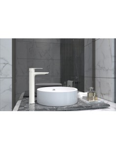 MITIGEUR LAVABO HAUT CASSIO BLANC/CHROME 2