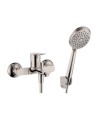 MITIGEUR BAIN AVEC KIT DOUCHE RHIO NICKEL
