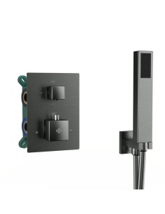 ENSEMBLE ENCASTRE 2/3 FONCT. THERMOSTATIQUE ORION TITANE