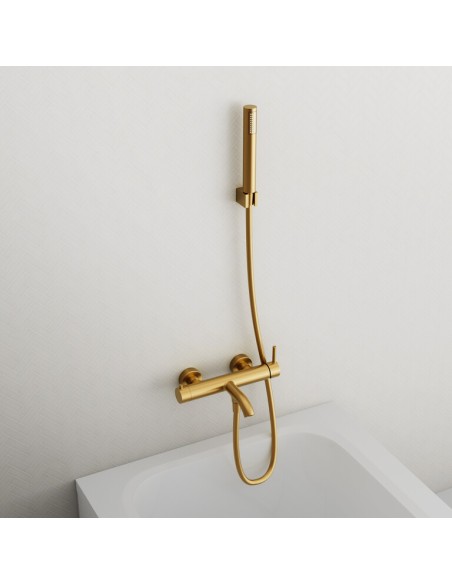 MITIGEUR BAIN AVEC KIT DOUCHE SIRIO OR