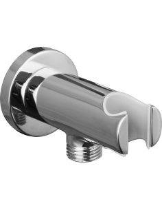 SUPPORT MURAL ROND CHROME