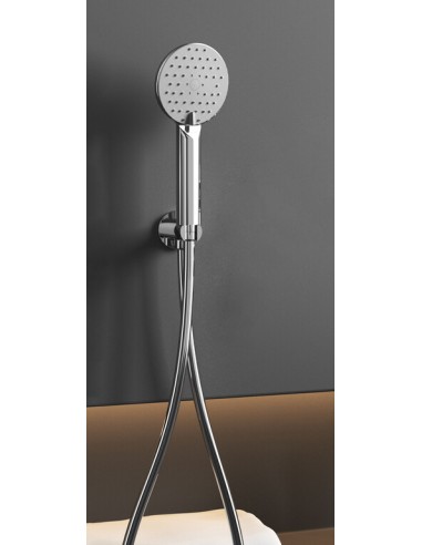 SUPPORT MURAL ROND CHROME