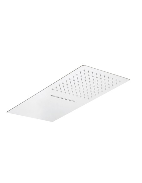 TÊTE DE DOUCHE EXTRAPLANO INOX CASCADE+PLUIE