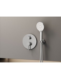 ENSEMBLE ENCASTRE 2 FONCT. MITIGEUR SIRIO CHROME 2