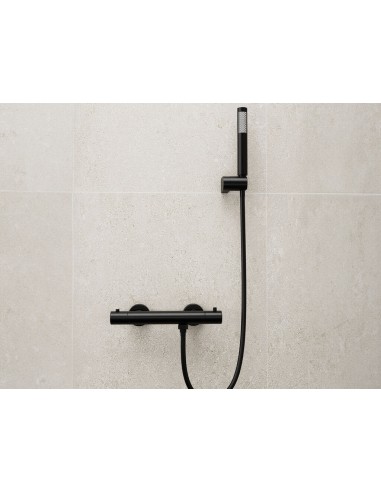 THERMOSTATIQUE DOUCHE NOIR ROUND AVEC KIT