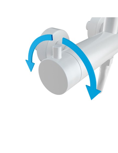 COLONNE DOUCHE MITIGEUR INVERTER R BLANC MAN. CASSIO
