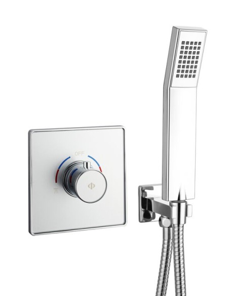 ENCASTRE 2 FONCT. UNIVERSAL CHROME AVEC KIT