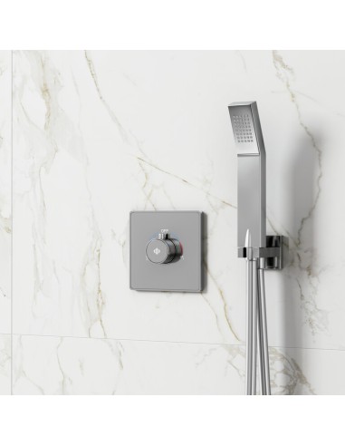 ENCASTRE 2 FONCT. UNIVERSAL CHROME AVEC KIT
