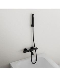 MITIGEUR BAIN AVEC KIT DOUCHE HELIOS/RADIO NOIR 2