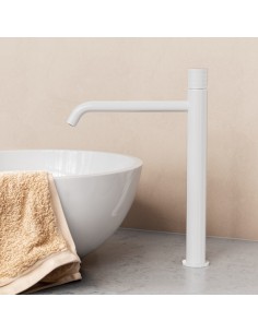 MITIGEUR LAVABO HAUT HELIOS BLANC 2
