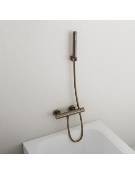 MITIGEUR DOUCHE AVEC KIT DOUCHE HELIOS NICKEL