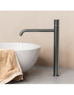 MITIGEUR LAVABO HAUT HELIOS TITANE 2