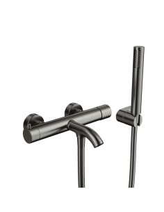 MITIGEUR BAIN AVEC KIT DOUCHE HELIOS TITANE
